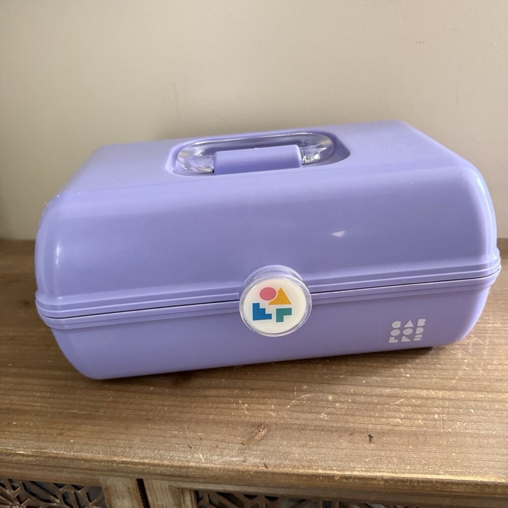Purple Caboodles With Mirror Retro